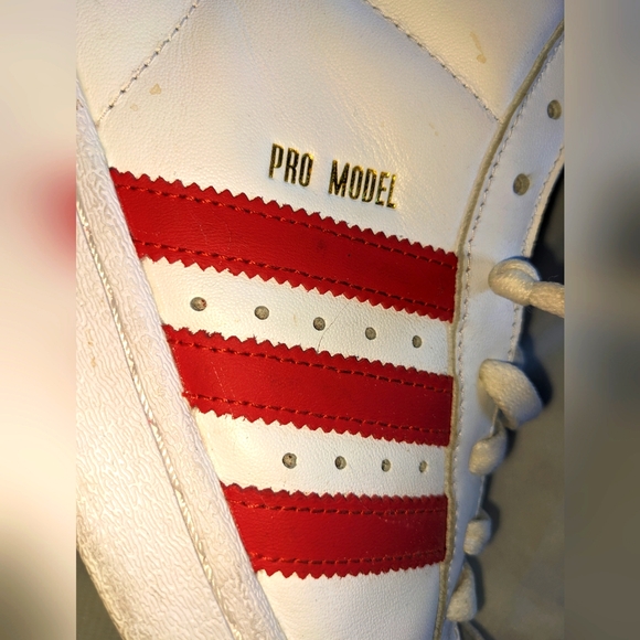Adidas Men's Pro Model Shell Toe High Tops - Picture 9 of 11